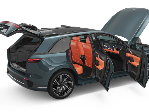 2025 Xpeng G9 With Interior 3D Model