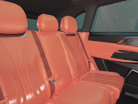 2025 Xpeng G9 With Interior 3D Model