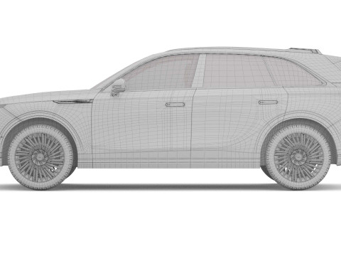 2025 Xpeng G9 With Interior 3D Model