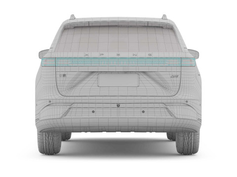 2025 Xpeng G9 With Interior 3D Model