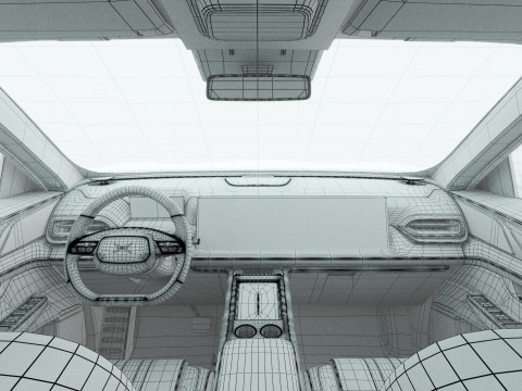 2025 Xpeng G9 With Interior 3D Model
