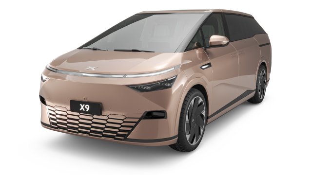 2024 Xpeng X9 With Interior Modello 3D .c4d .max .obj .3ds .fbx .stl .blend