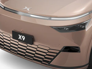 2024 Xpeng X9 With Interior 3D Model