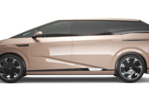 2024 Xpeng X9 With Interior 3D Model