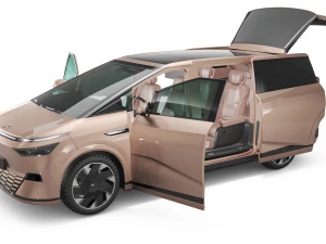 2024 Xpeng X9 With Interior 3D Model