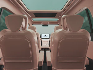 2024 Xpeng X9 With Interior 3D Model