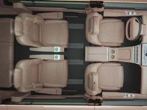 2024 Xpeng X9 With Interior 3D Model