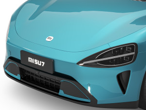 2024 Xiaomi SU7 With Interior Model 3D