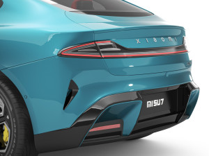 2024 Xiaomi SU7 With Interior Model 3D