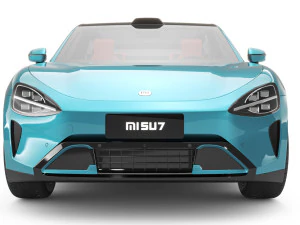 2024 Xiaomi SU7 With Interior 3D Model