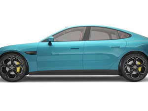 2024 Xiaomi SU7 With Interior 3D Model