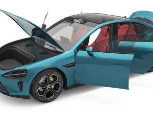 2024 Xiaomi SU7 With Interior 3D Model