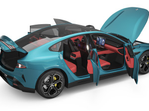 2024 Xiaomi SU7 With Interior Model 3D