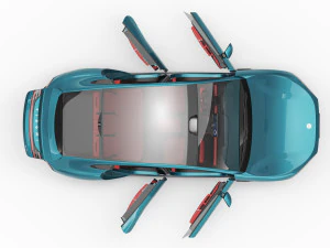 2024 Xiaomi SU7 With Interior 3D Model