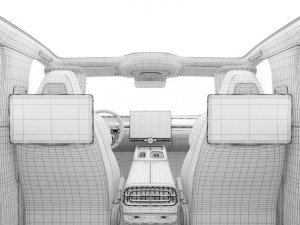 2024 Xiaomi SU7 With Interior Model 3D