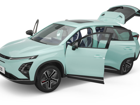 2024 Chery Omoda E5 With Interior 3D Модель
