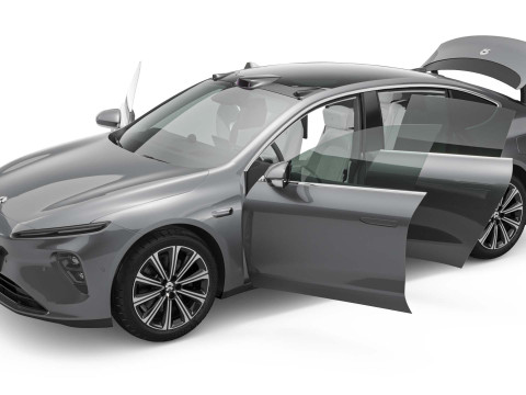 2025 Nio ET7 With Interior Model 3D