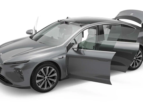 2025 Nio ET7 With Interior 3D Model