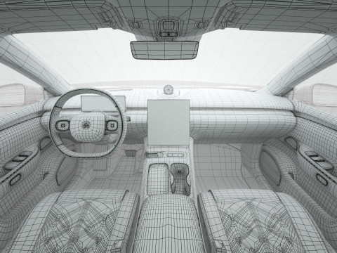 2025 Nio ET7 With Interior Model 3D