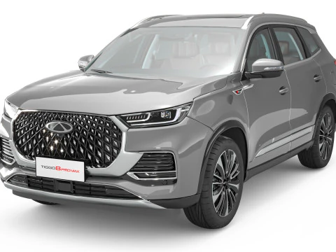 2024 Chery Tiggo 8 Pro Max z wnętrzem Model 3D
