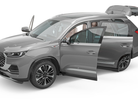 2024 Chery Tiggo 8 Pro Max With Interior 3D Model