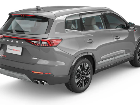 2024 Chery Tiggo 8 Pro Max With Interior 3D Model