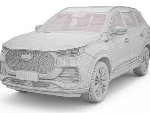 2024 Chery Tiggo 8 Pro Max With Interior 3D Model