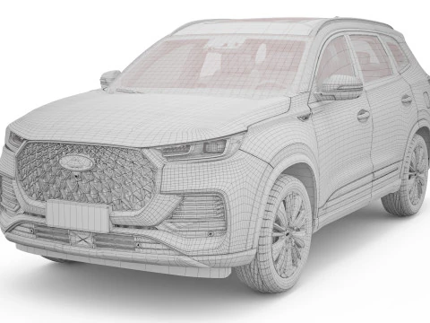 2024 Chery Tiggo 8 Pro Max With Interior 3D Model