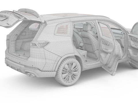 2024 Chery Tiggo 8 Pro Max With Interior 3D Model