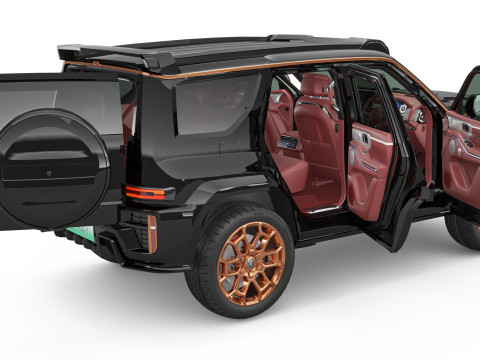 2024 GWM Tank 700 Hi4-T With Interior Modello 3D