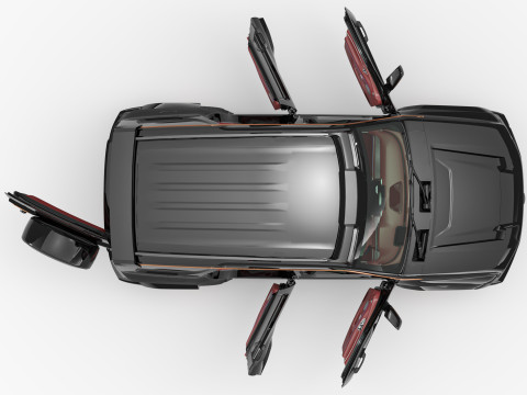 2024 GWM Tank 700 Hi4-T With Interior Modello 3D