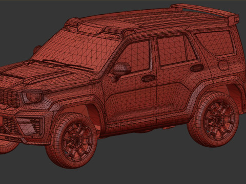 2024 GWM Tank 700 Hi4-T With Interior Modello 3D