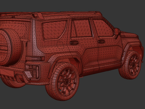 2024 GWM Tank 700 Hi4-T With Interior Modello 3D