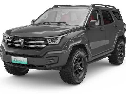 2024 Gwm Tank 400 HI4-T With Interior 3D Model