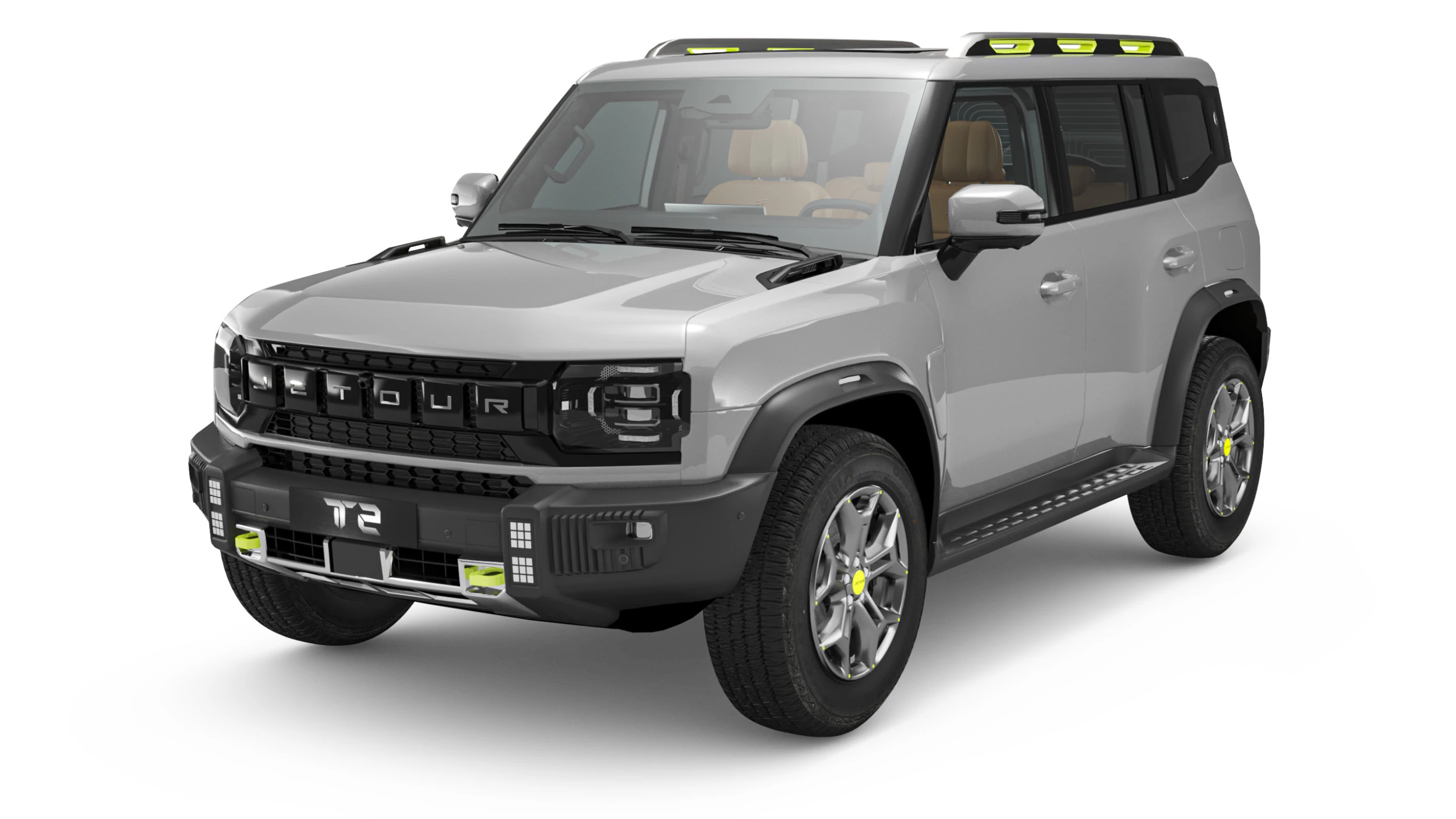 2025 Chery Jetour T2 With Interior 3D Model .c4d .max .obj .3ds .fbx .stl .blend 