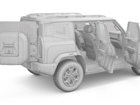2025 Chery Jetour T2 With Interior 3D Model