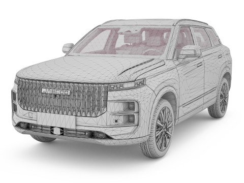 2024 Chery Jaecoo J7 With Interior 3D Модель