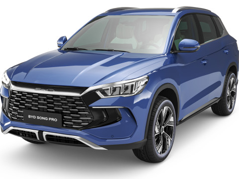 2024 BYD Song Pro With Interior 3D Model