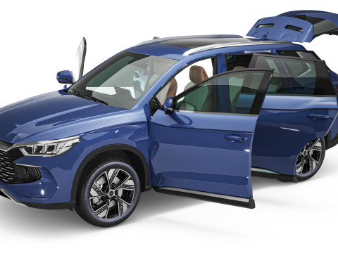 2024 BYD Song Pro With Interior Model 3D