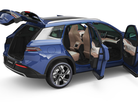 2024 BYD Song Pro With Interior Model 3D