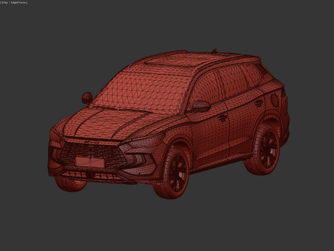 2024 BYD Song Pro With Interior Model 3D
