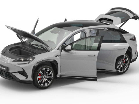 2025 BYD Sealion 7 With Interior 3D 模型