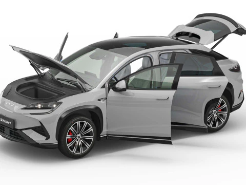 2025 BYD Sealion 7 With Interior 3D Model