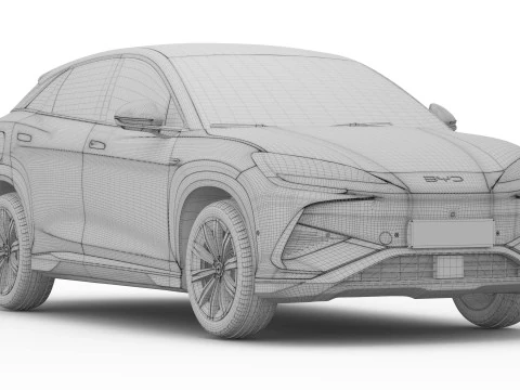 2025 BYD Sealion 7 With Interior 3D Model