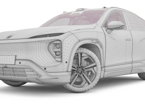 2024 NIO EL7 ES7 With Interior 3D Model