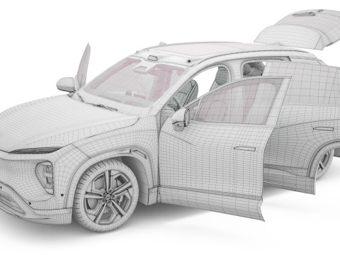 2024 NIO EL7 ES7 With Interior 3D Модель