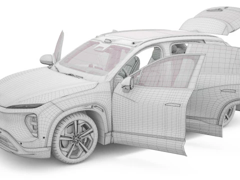 2024 NIO EL7 ES7 With Interior 3D Model