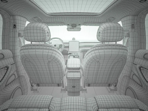 2024 NIO EL7 ES7 With Interior 3D Model