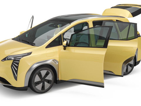 2025 GAC AION Y Plus With Interior Modèle 3D
