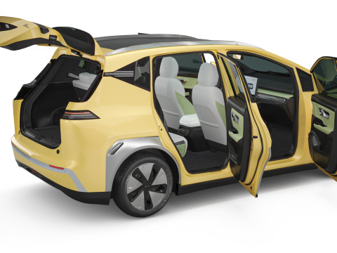2025 GAC AION Y Plus With Interior Modèle 3D
